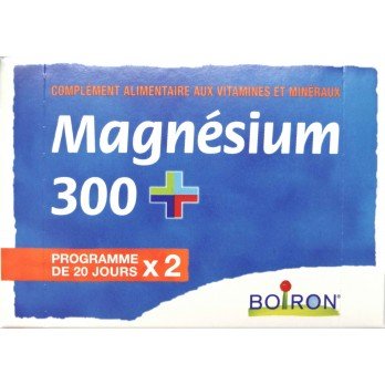 Magnesium 300 plus Boiron 160 tabl  Een goed opneembaar magnesium onder glycerofosfaatvorm , die geholpen door de bijkomende vitamines extra resorbeert, en geholpen door de selenium extra fixeert