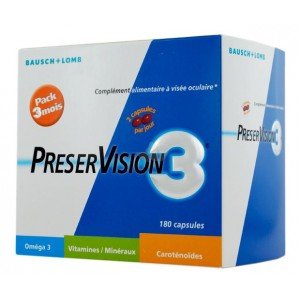 Preservision 3       Caps 180 Preservision 3       Caps 180 vitamines voor zicht met omega3