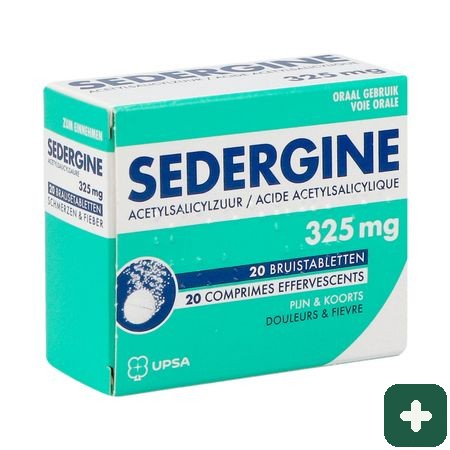 Sedergine 325mg Bruistabl 20 Nf