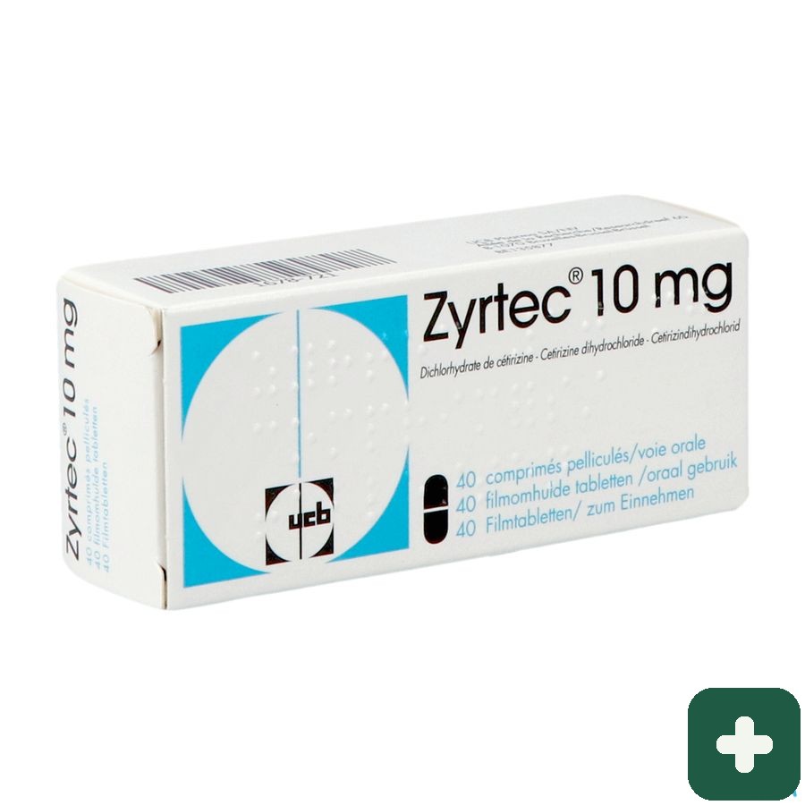 Zyrtec 10 Mg Filmomh Tabl 40 X 10 Mg
