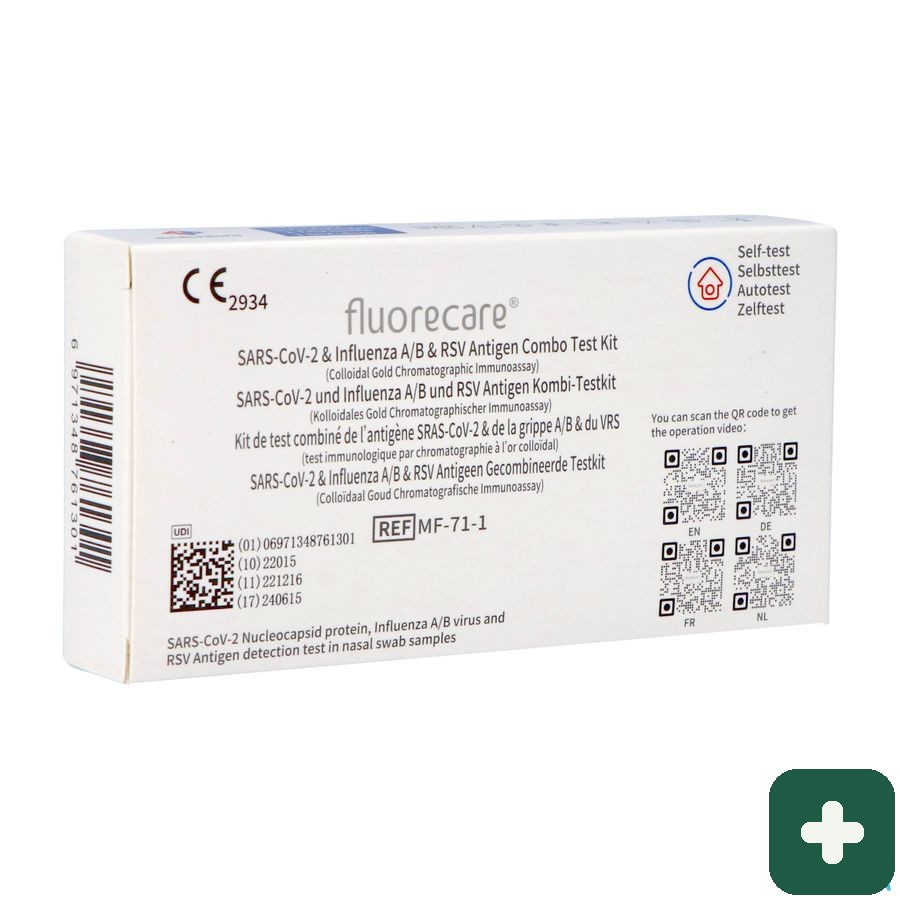 Fluorecare Combi Cov-influen A/b-rsv Zelftest Osms