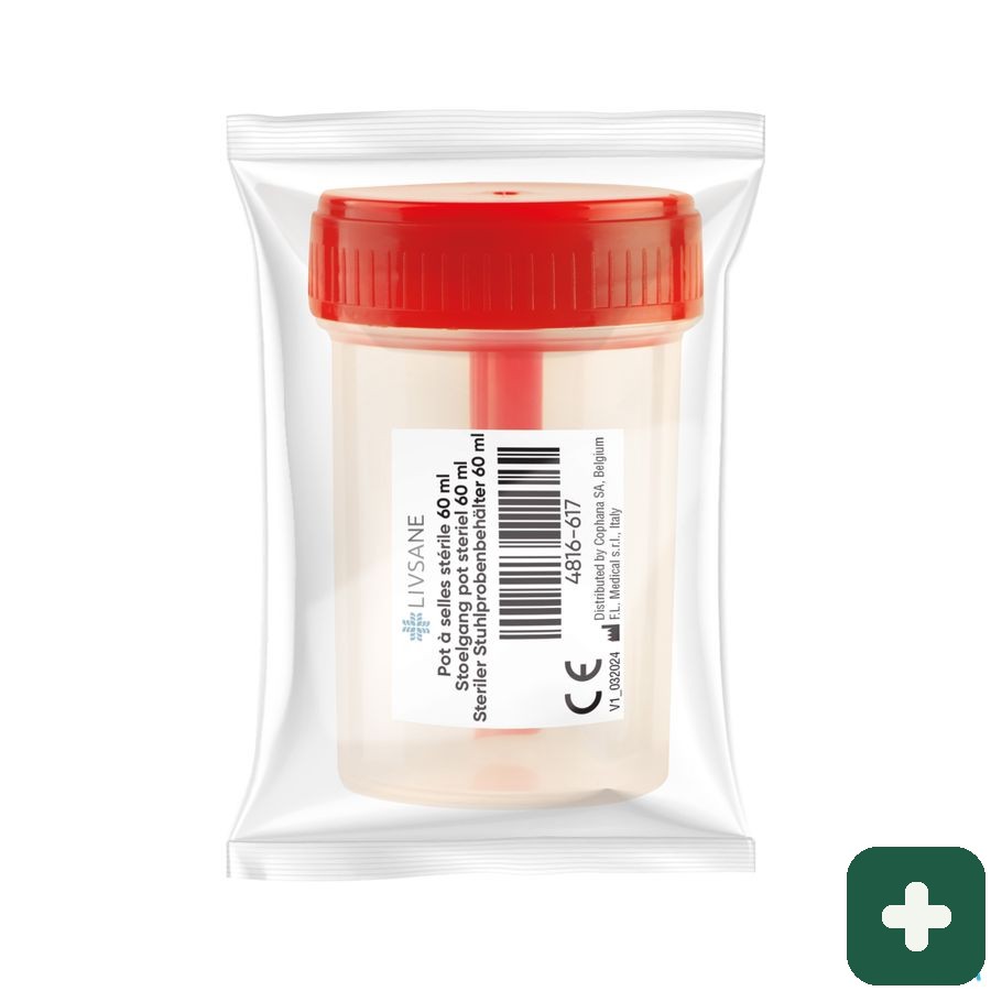 Livsane Stoelgang Pot Steriel + Spatel 60ml
