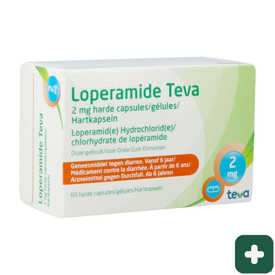 Loperamide Teva Caps  60 X 2 Mg