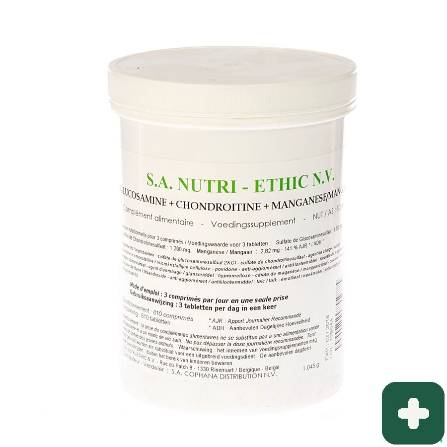 Glucosamine+chondroitine+mangaan Comp 810
