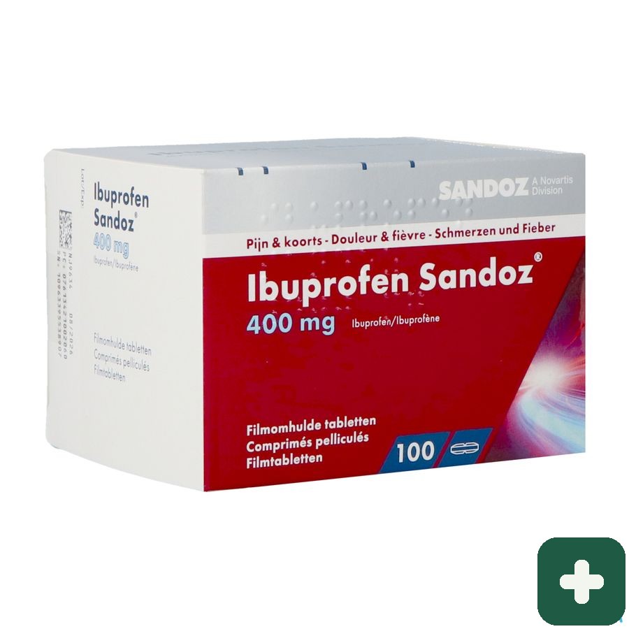 Ibuprofen Sandoz 400mg Filmomh Tabl 100