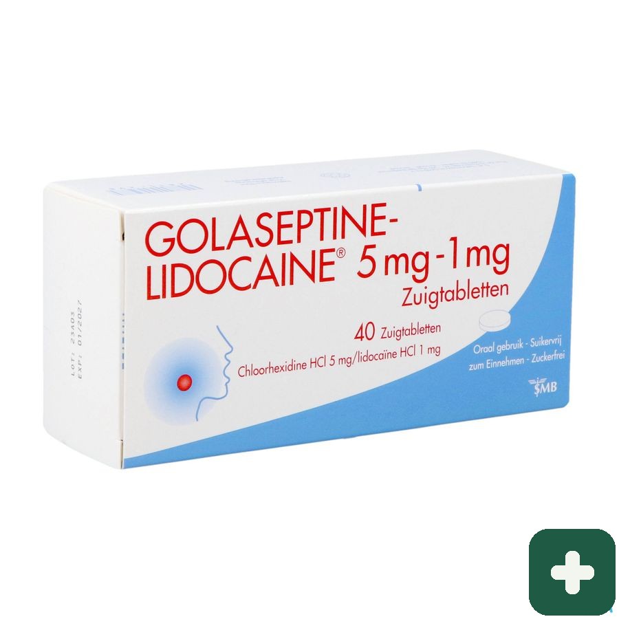 Golaseptine Lidocaine Zuigtabl 40