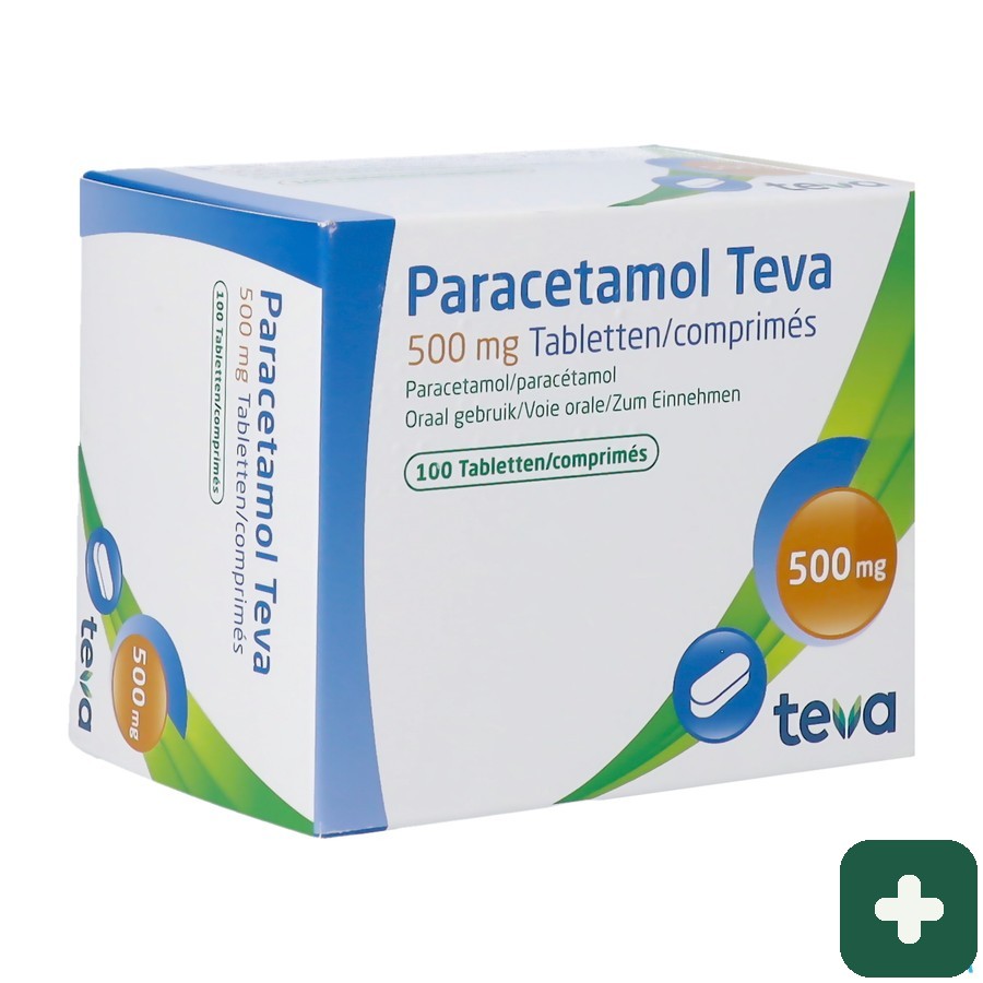 Paracetamol Teva 500mg Nf Tabl 100 X 500mg