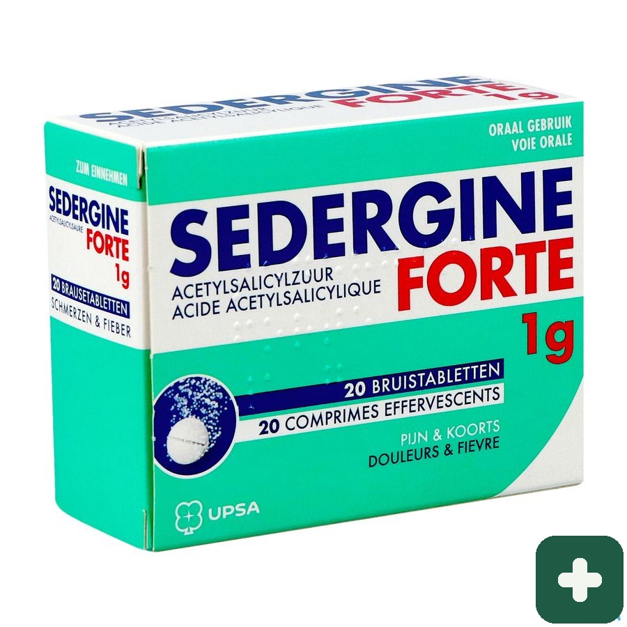 Sedergine Forte 1g Bruistabletten  20