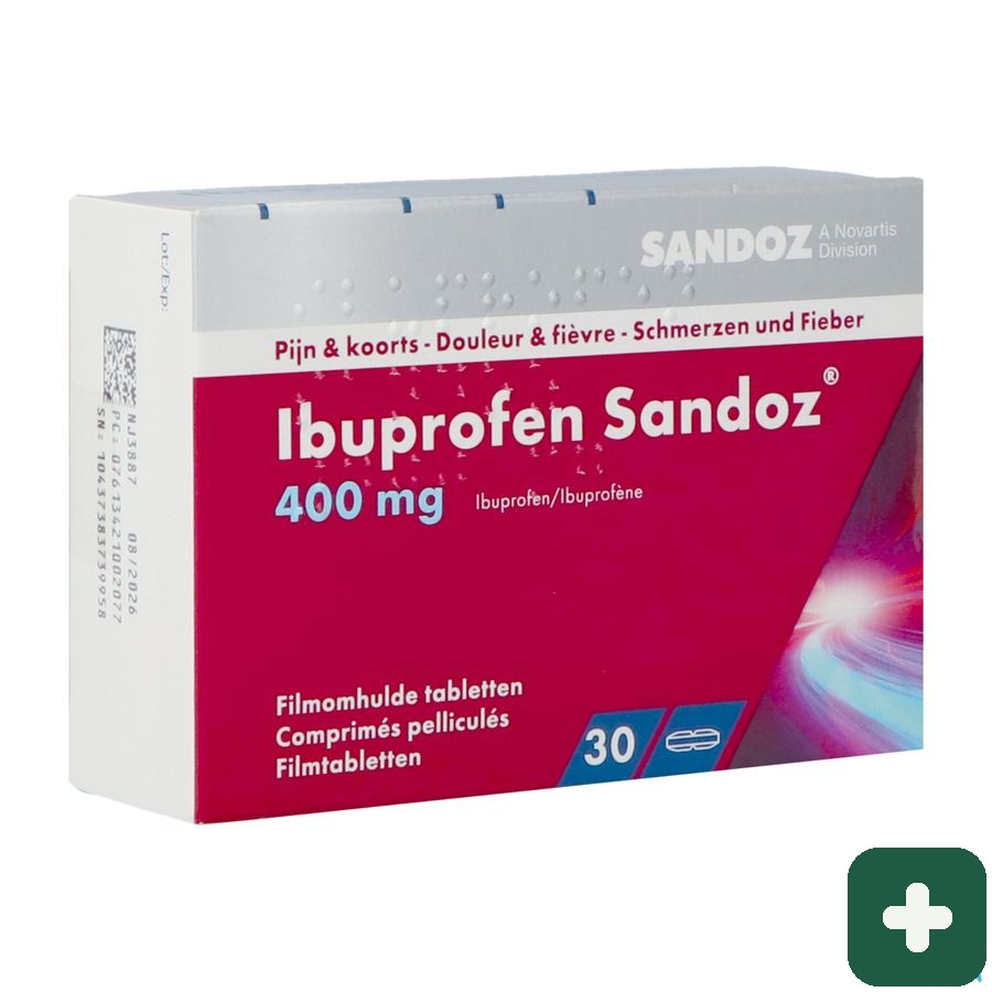 Ibuprofen Sandoz 400mg Filmomh Tabl 30