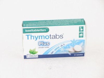 Thymo Tabs Plus Zuigtabl 24 Thymo Tabs Plus Zuigtabl 24 keelpijn