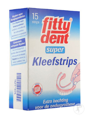 Fittydent Kussentjes Super Klev, 15 Fittydent Kussentjes Super Klev, 15 Kleefpasta voor tandprothese